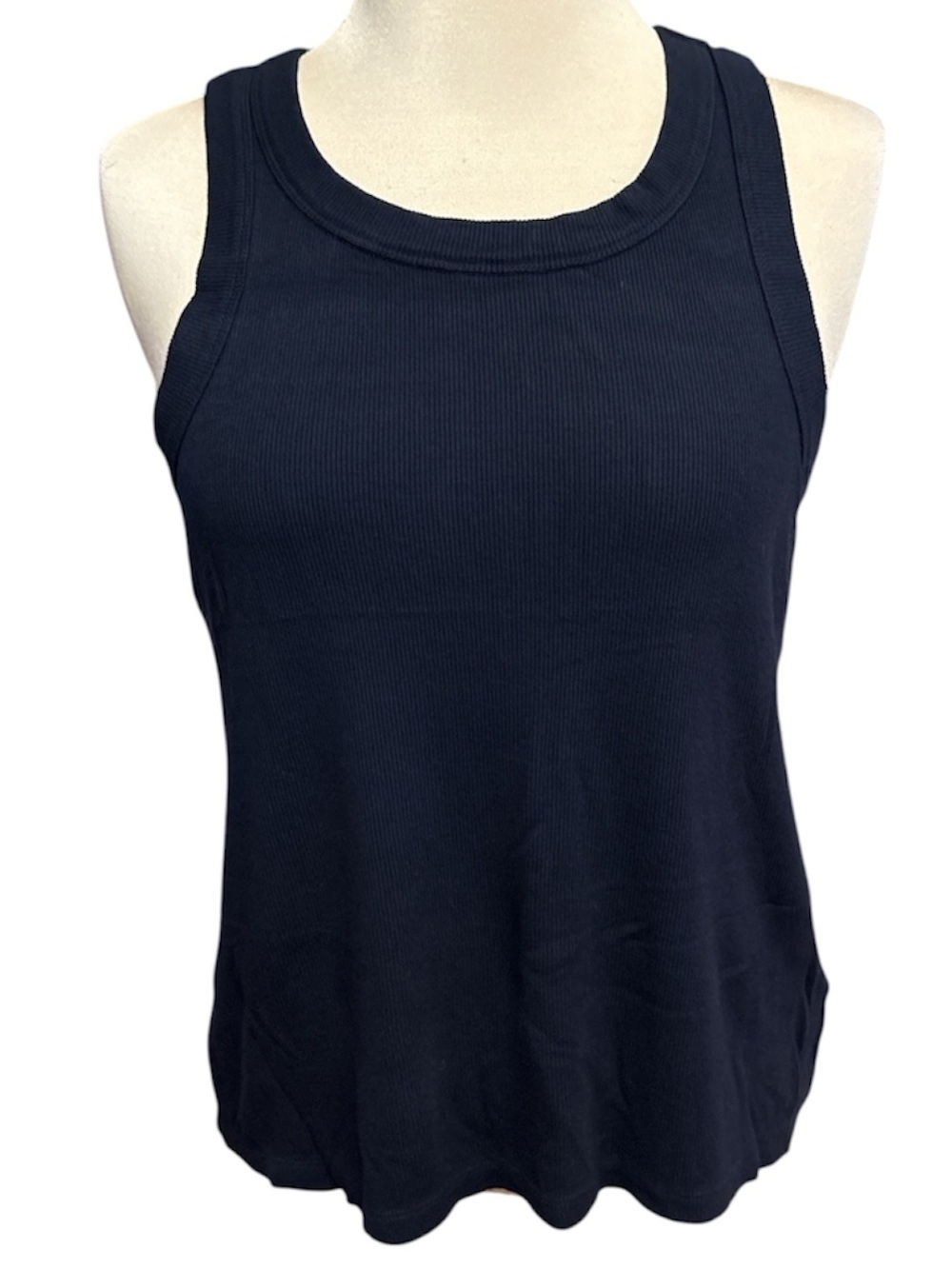 Liverpool Los Angelos Women's Navy Ribbed Scoop Neck Tank size small